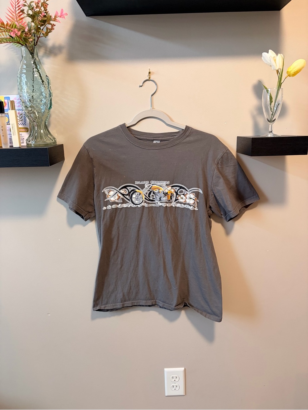 Gildan Gray Short Sleeve Graphic Crewneck Tee